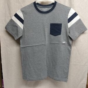 Arizona Jeans Boy T-shirt, sz L, Grey Navy  60% cotton 40% polyester, NWT